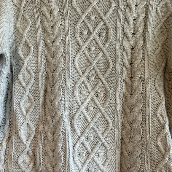 Tuckernuck Gray Fisherman Turtleneck Sweater, Size Small - Picture 2 of 4